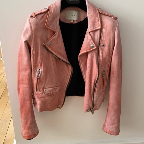 Iro Leather Moto Jacket Sz 36 - Picture 3 of 16